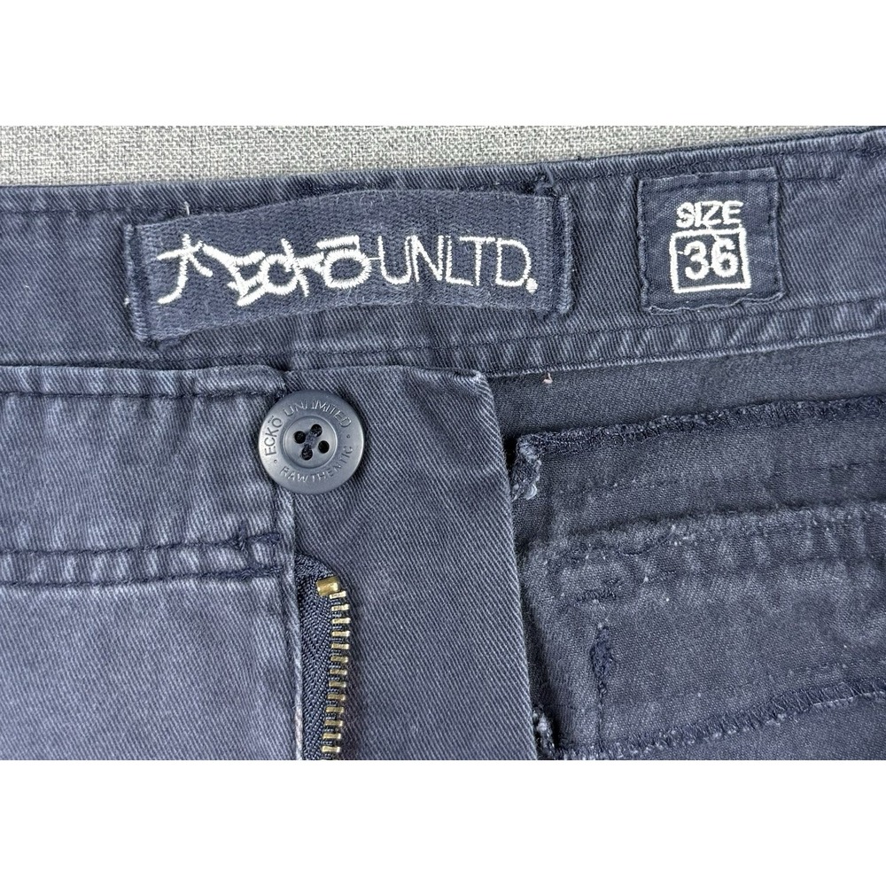 Ecko Unltd Cargo Shorts Mens 36 Gray Multi Pocket Casual Utility - Picture 3 of 11